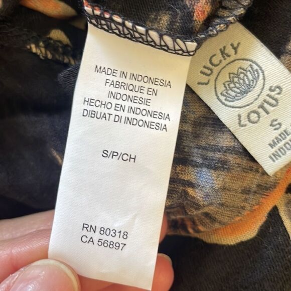 Floral Print Cross-Back Tank Top sz S - Picture 12 of 13